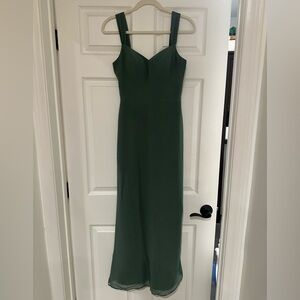 Azazie Denice dress in Eucalyptus